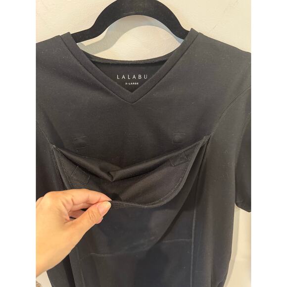 Lalabu Men’s Dad Shirt Black Short Sleeve Size XL – Kangaroo Care Bonding Tee - Picture 3 of 8